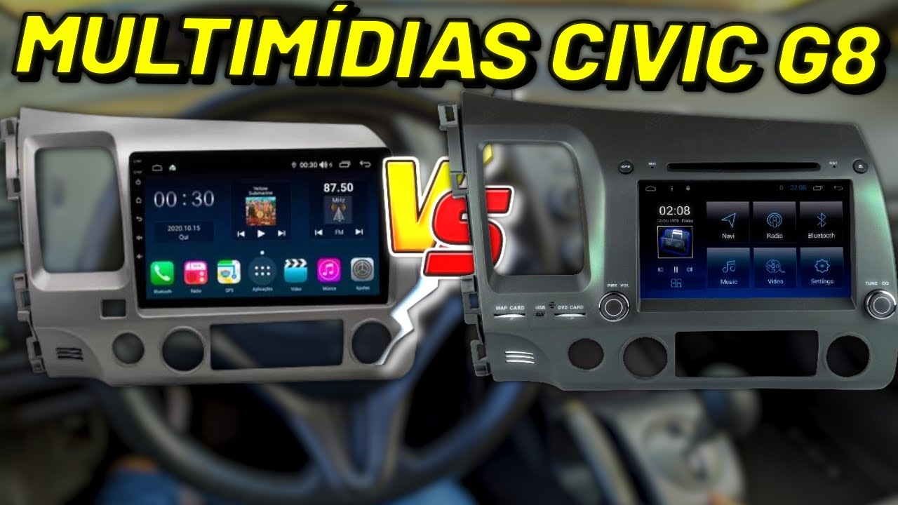 AS MELHORES CENTRAIS MULTIMÍDIA PARA CIVIC G8