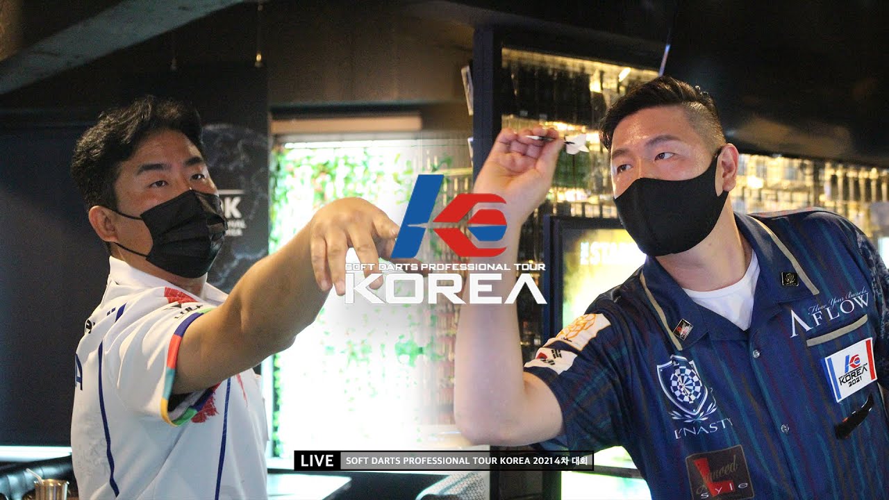 【CHAN WOO AHN vs WOONG HEE HAN】 QUARTER FINAL MATCH 03, 2021 SOFT DARTS PROFESSIONAL TOUR KOREA 4차