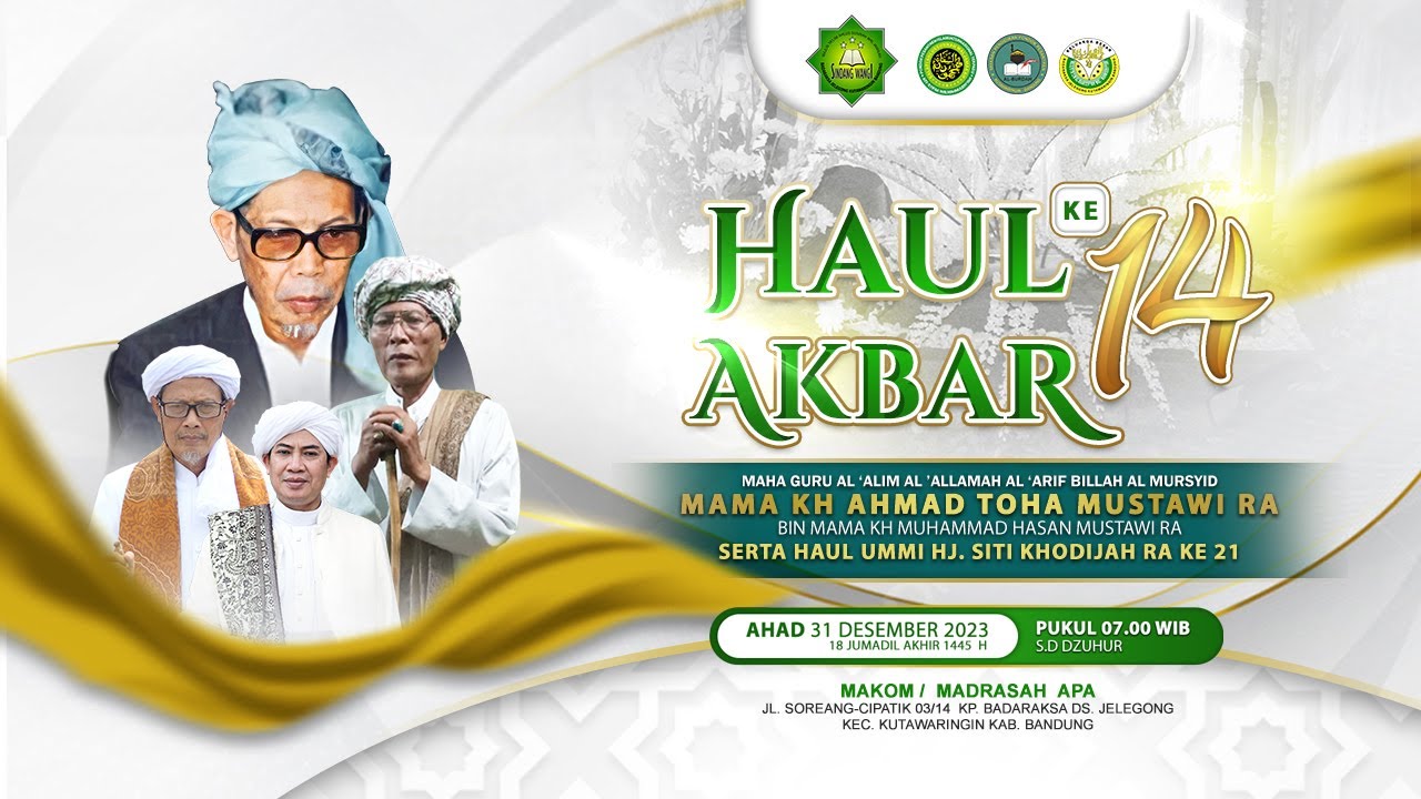 🔴LIVE | HAUL AKBAR MAHA GURU KH. AHMAD TOHA MUSTAWI KE-14 DAN UMI HJ. SITI KHODIJAH KE-21