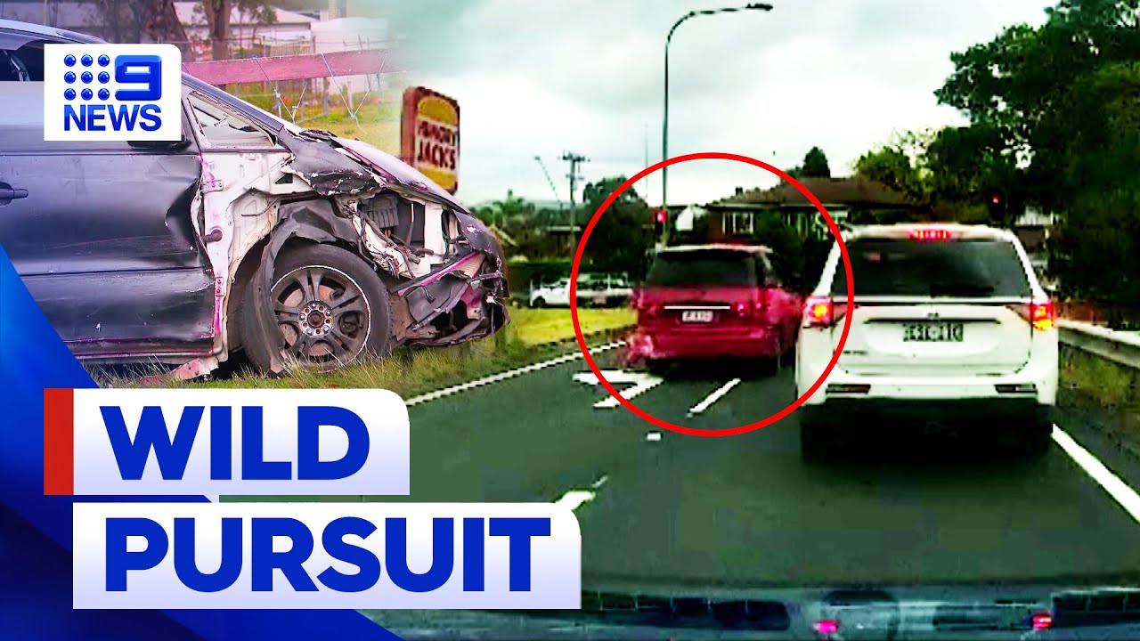 Alleged two-hour wild car chase across Sydney | 9 News Australia