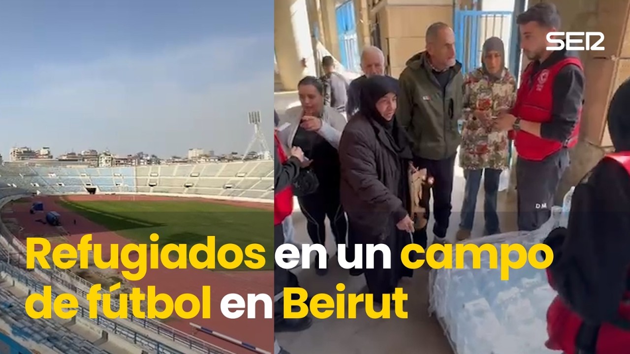 El REFUGIO en un campo de FÚTBOL en medio de la GUERRA