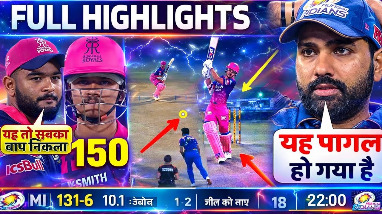RR Vs MI IPL 2026 13th FULL Match Highlights. MI VS RR 13th IPL Match