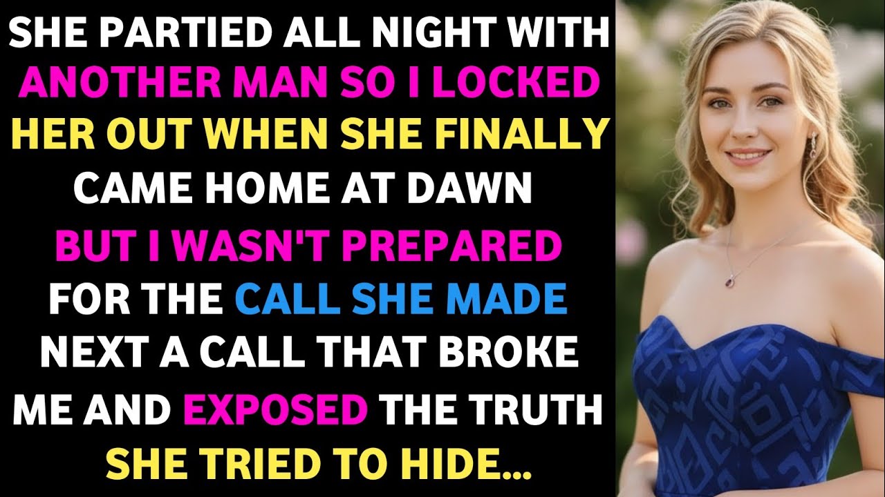 She Partied All Night with Another Man  So I Locked Her Out When She Finally Came Home #betrayal!