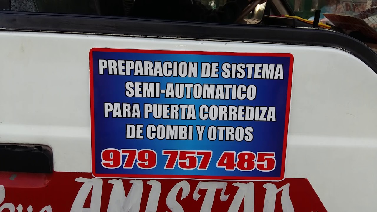 Sistema para puerta corrediza para combi