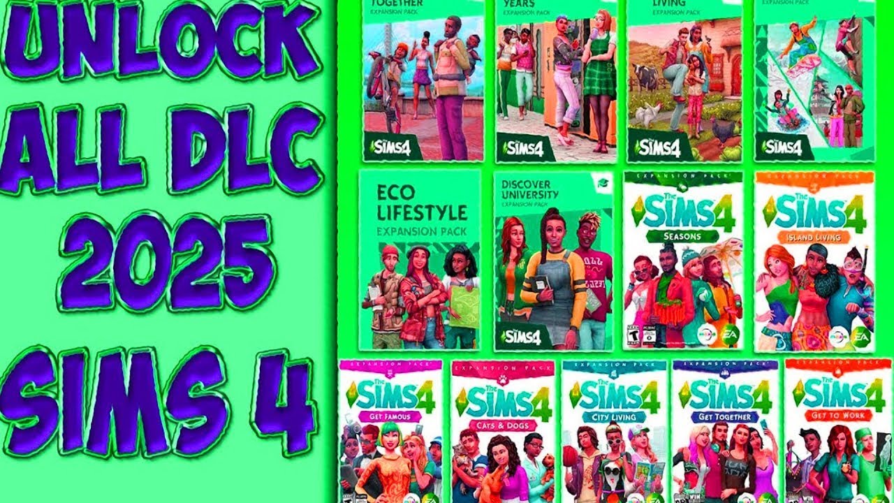 The Sims 4 All Dlc Unlocker 2025 &mdash; как загрузить и установить все дополнения