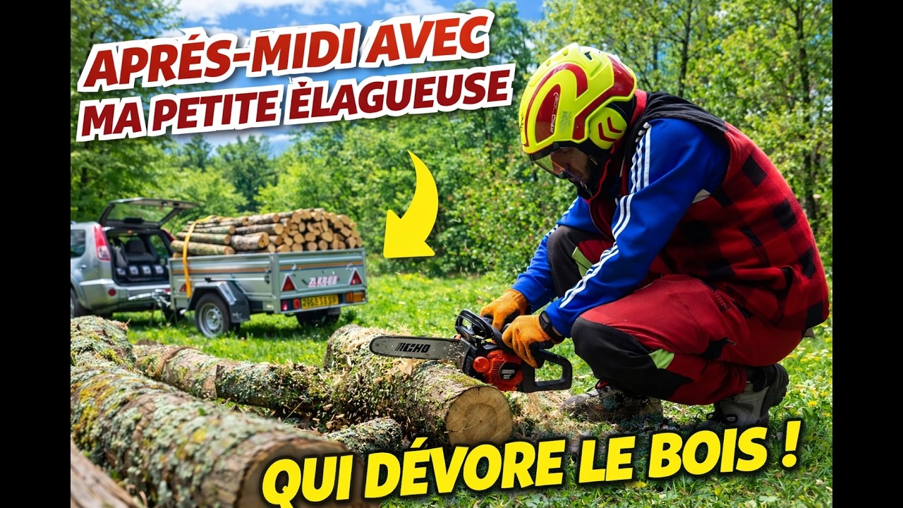MA PETITE ÉLAGUEUSE DÉVORE TOUT ! Mini élagueuse, maxi résultat 🌳🪓🪵🪚🌲