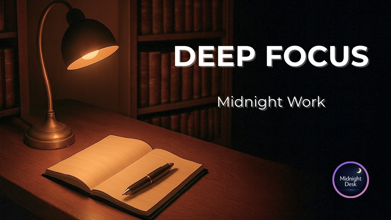 Deep Focus Music for Work | Intense Study Room – Midnight Office Ambient (1 Hour)[Vol.98]