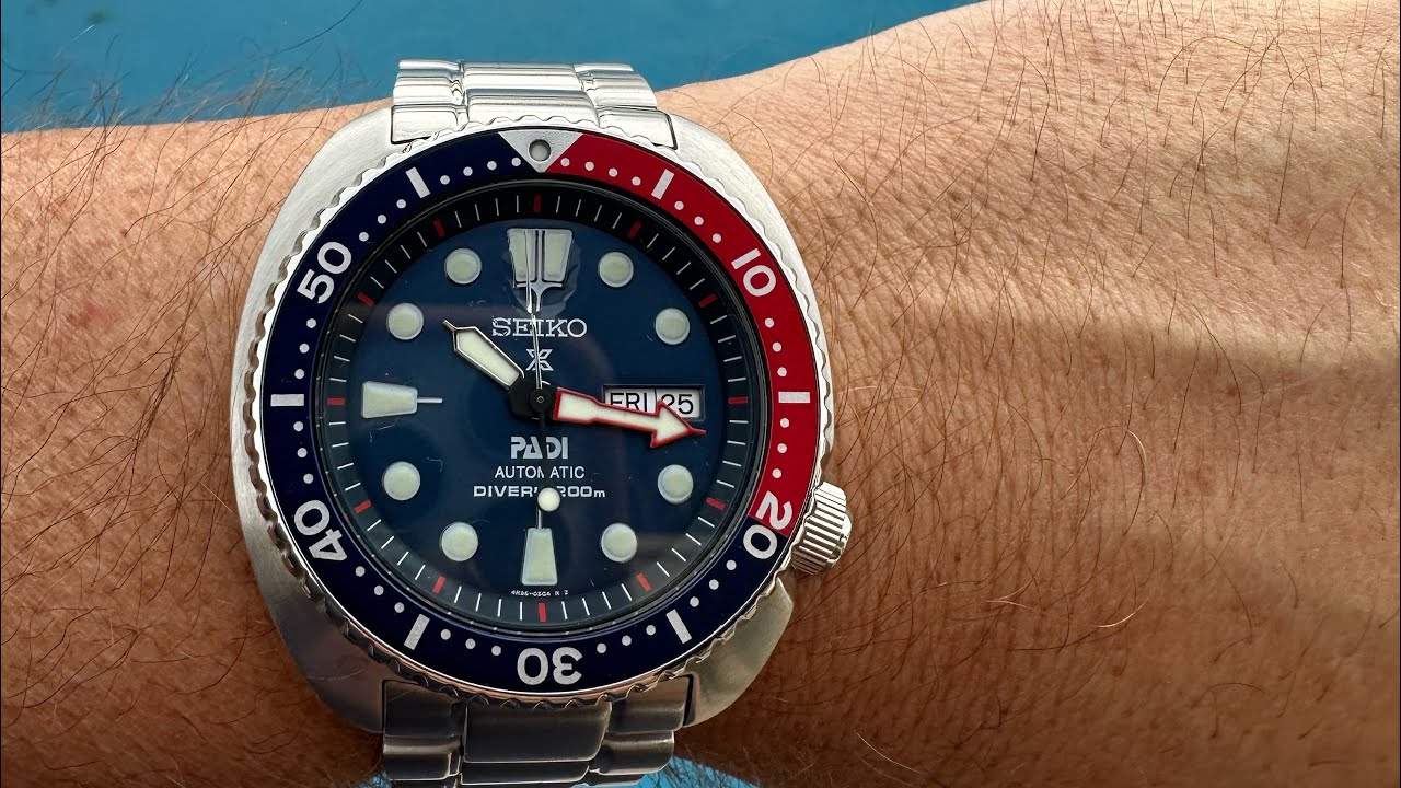 Seiko Turtle! Unboxing and Review! Pepsi bezel! #seiko #unboxing #watchreview @seikousa9124