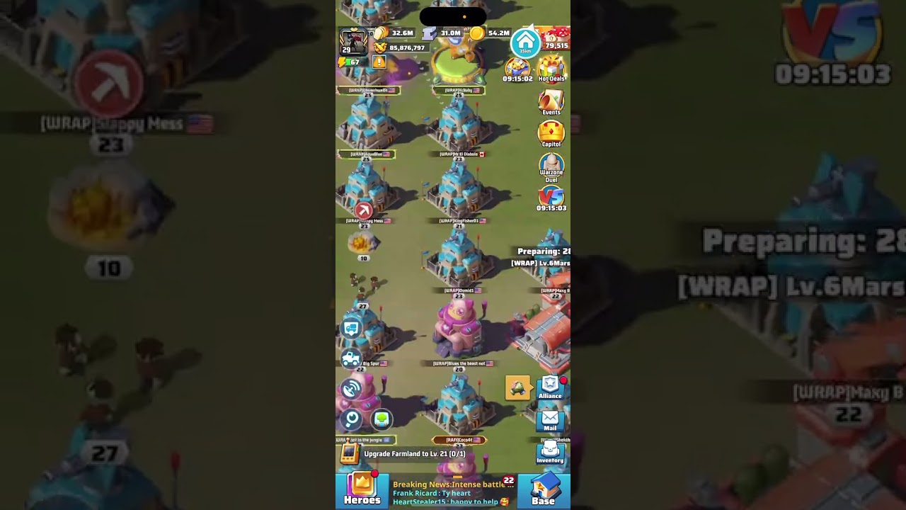 Last War - Warzone Duel Overview for Defense - Server 1373 (PX99)