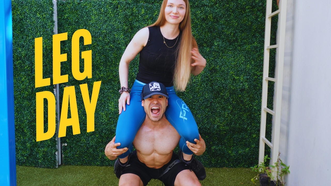 Entrenando piernas con mi novia | T&eacute;cnica, intensidad y constancia REAL