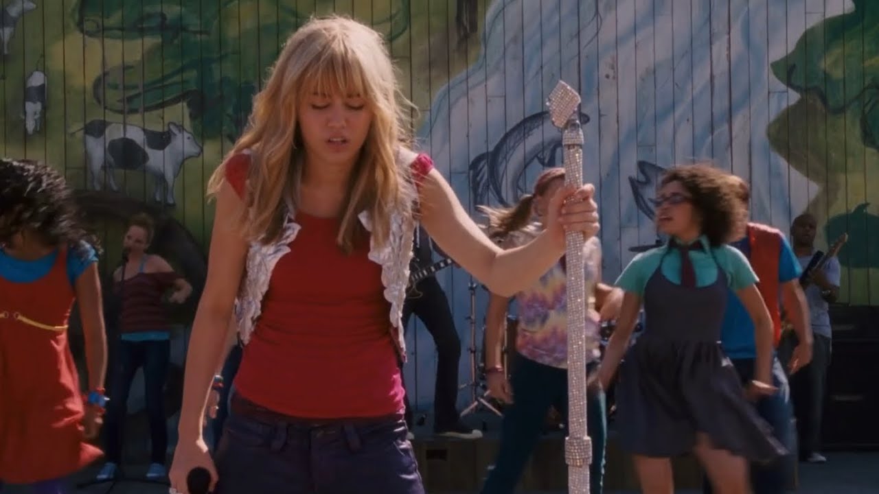 Hannah Montana The Movie [2009] - Rock star + Miley reveals that she&rsquo;s Hannah to Crowley Corners