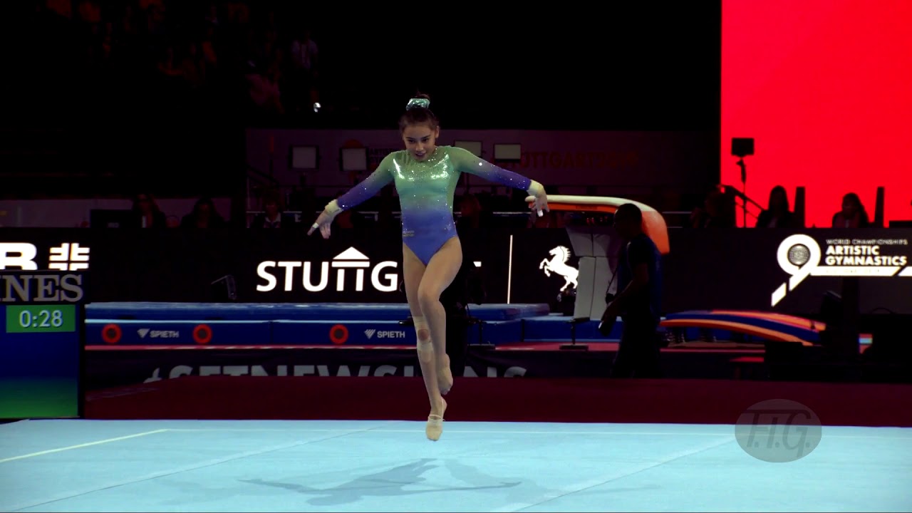 ULMASOVA Indira (UZB) - 2019 Artistic Worlds, Stuttgart (GER) - Qualifications Floor Exercise