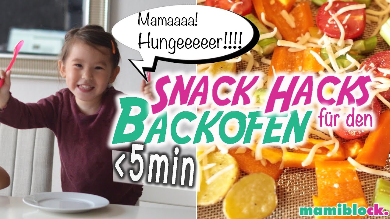 Snack Hacks für den Backofen  | Die schnellsten Rezepte der Welt | Kinder | mamiblock