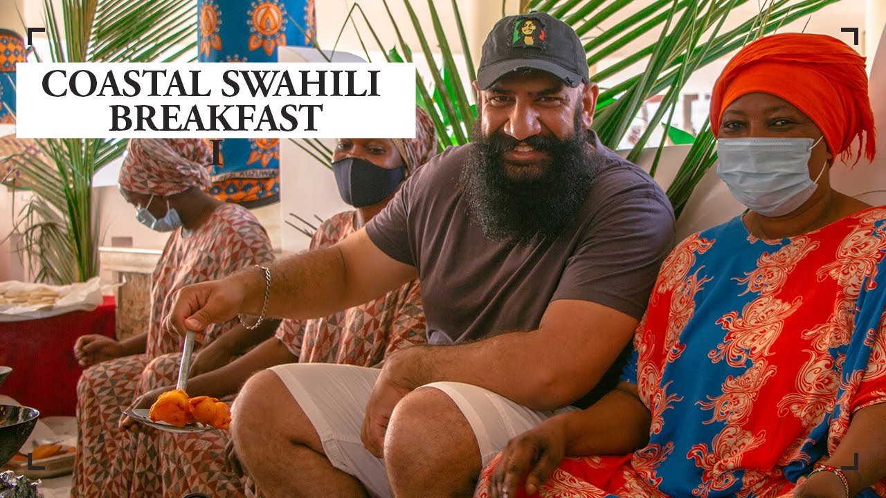 Coastal Swahili Breakfast - Viazi Karai, Mahamri Mbaazi, Bhajia, Vitumbua