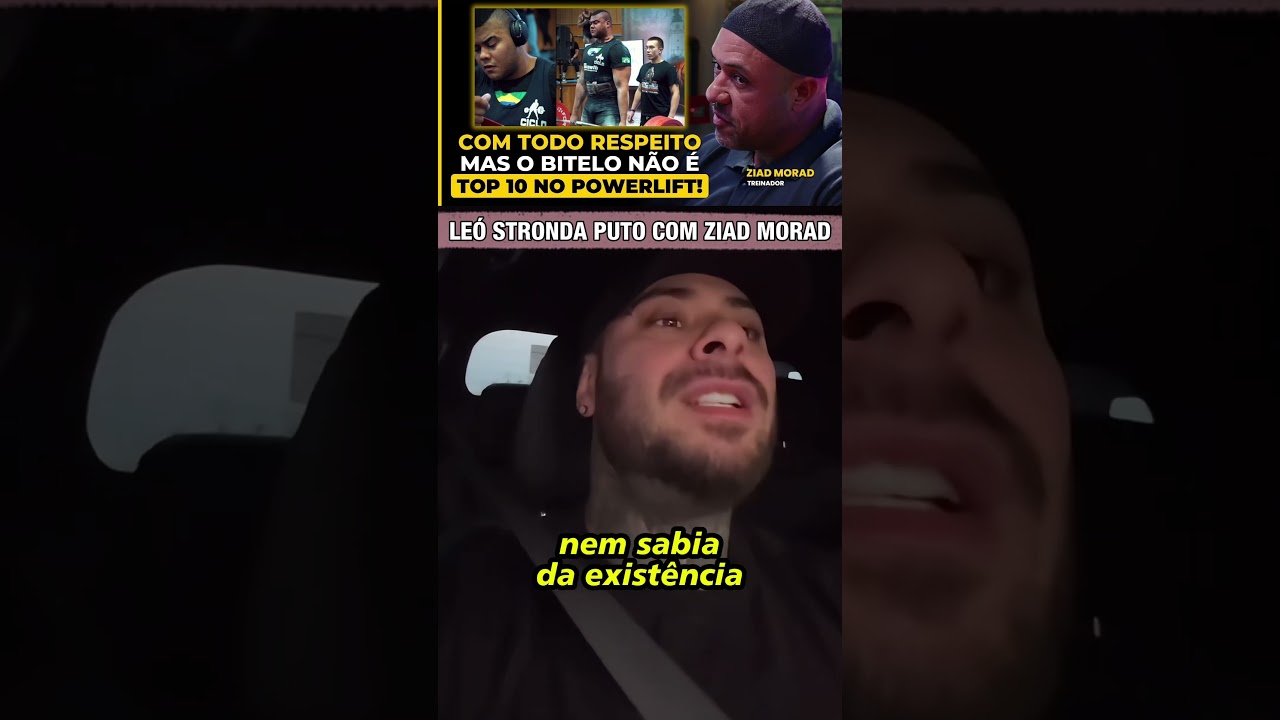 L&Eacute;O STRONDA MANDOU A REAL EM ZIAD MORAD QUE MENOSPREZOU ANDRE D&Oacute;RIA E OS RESULTADOS DO BITELO