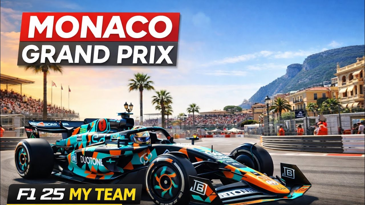 F1 25 My Team – Monaco Grand Prix 🏁 | After Sainz’s Rain Masterclass, Antonelli Starts from Pole!