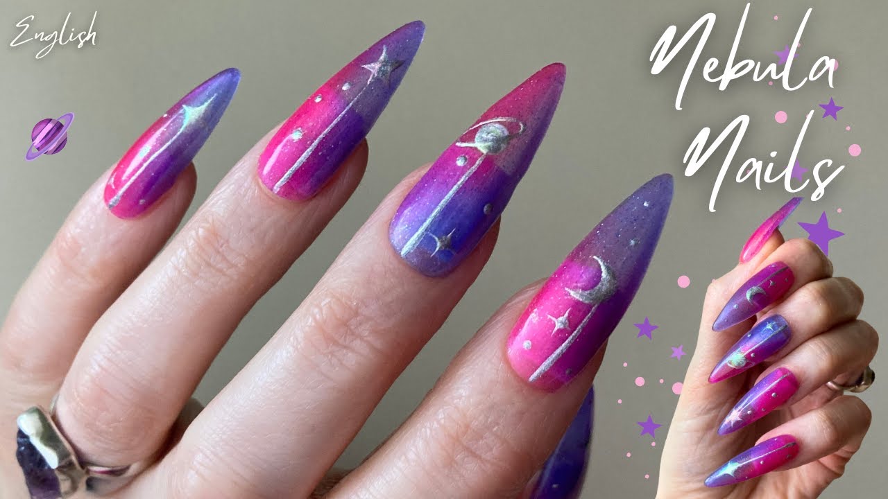 Ombre Nebula Nails + Chrome 🪐 How I use Gel x tips for Nail Art purpose and Learn from my Mistakes 😓