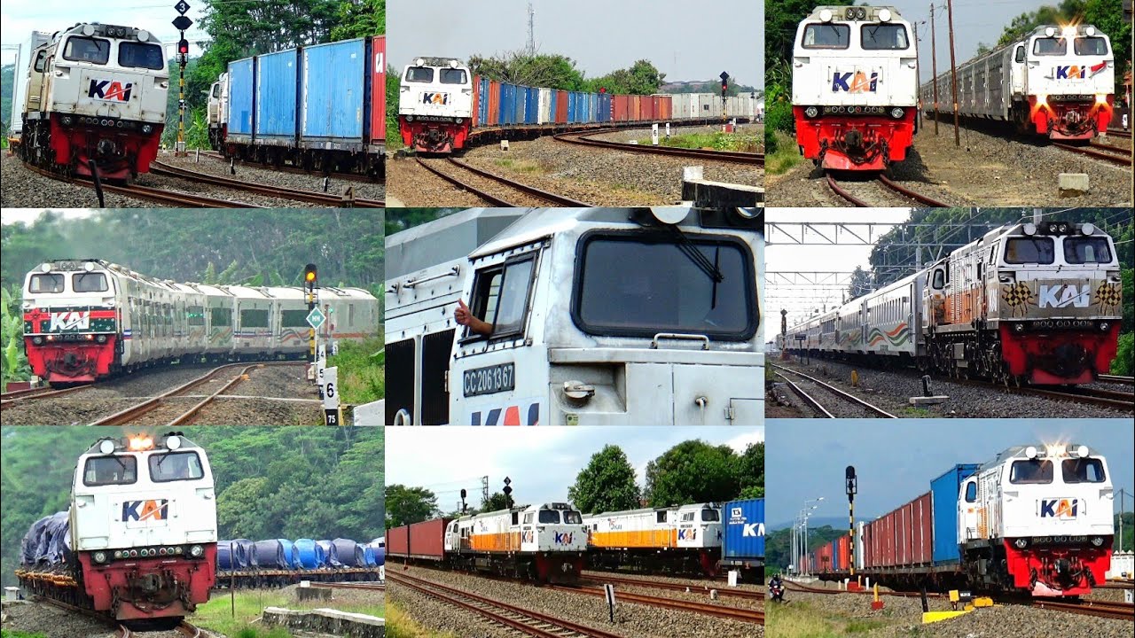 KOMPILASI SEMBOYAN 35 LOKOMOTIF CC 206! Klakson Lokomotif Generasi Pertama CC206 13 01 - CC206 13 50