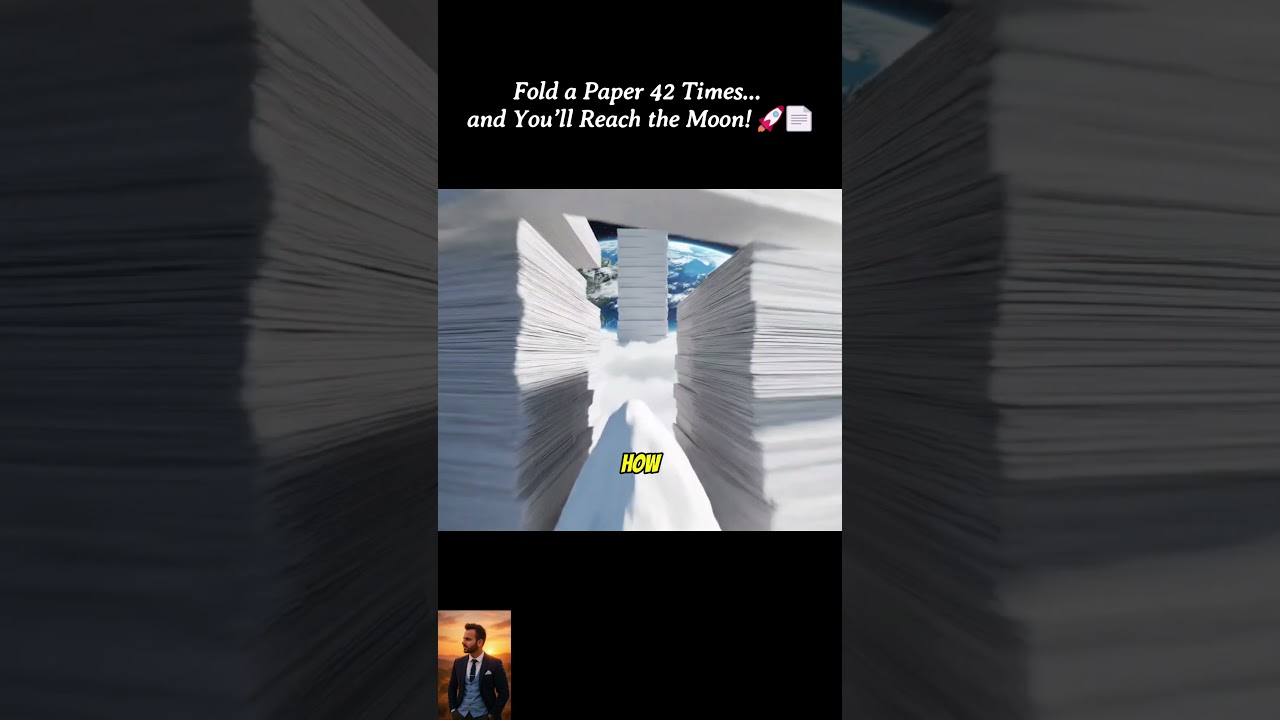 Fold a Paper 42 Times&hellip; and You&rsquo;ll Reach the Moon! 🚀📄
