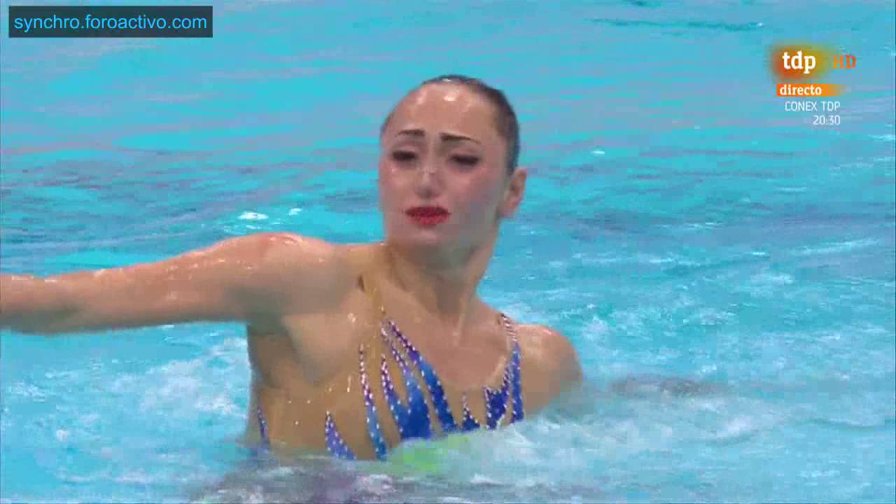 Anna Voloshyna (UKR) Solo Free Final London European Aquatics Championships 2016