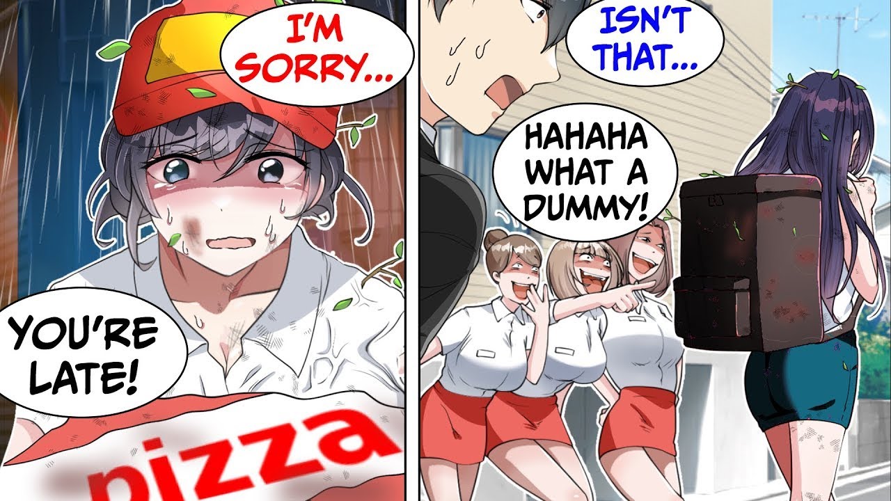 The Pizza I Ordered Was 2 Hours Late, Then I Saw The Cute Delivery Girl Crying... (RomCom Manga Dub)