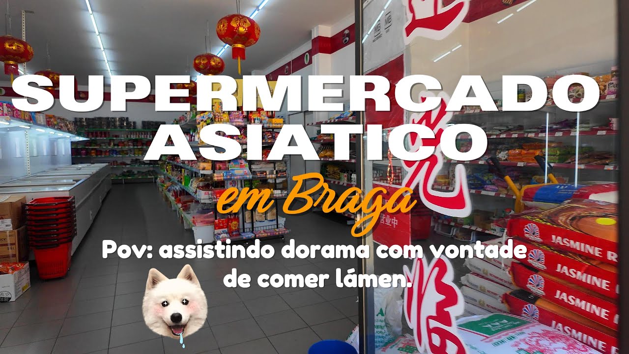 🥢 Mercado asi&aacute;tico em Braga com comidas de dorama! ✨