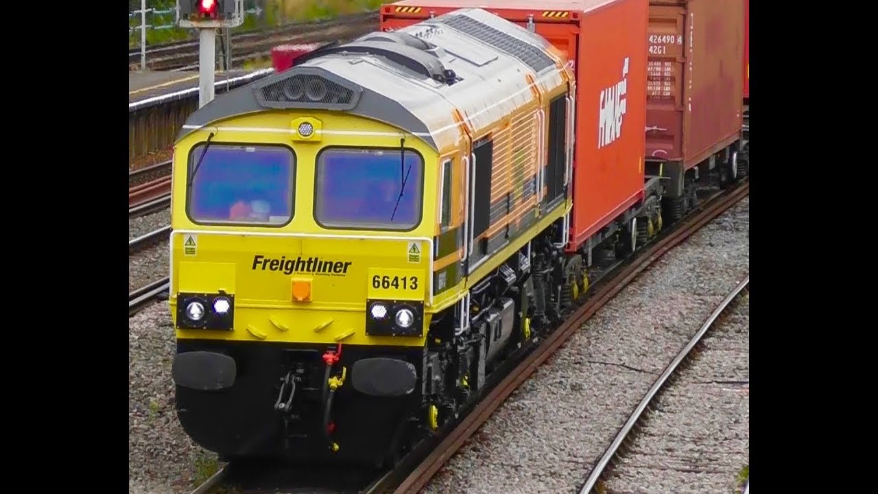 Freightliner 66413 In New Freightliner Livery At Millbrook - Saturday 11th August 2018