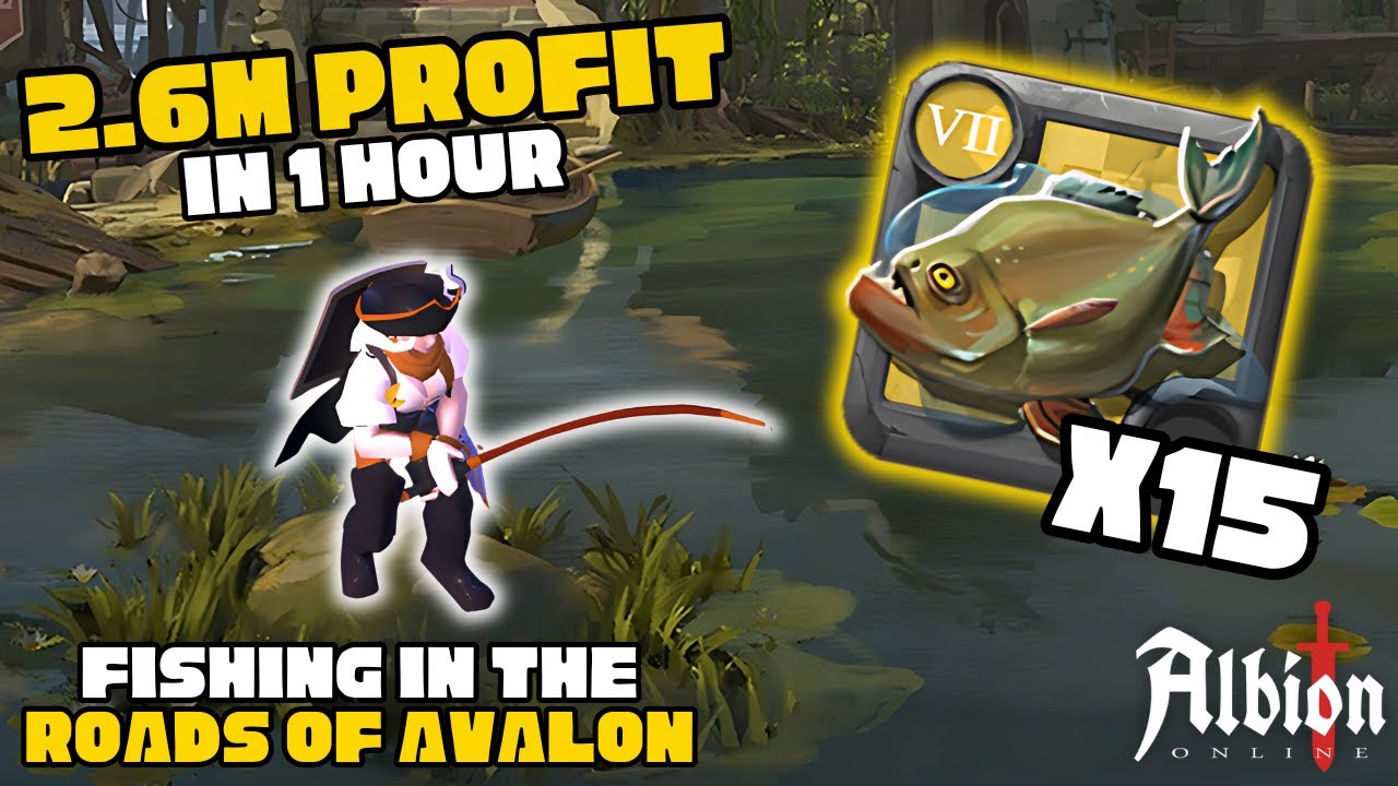 Earned 2.6m While Silver Fishing in the Roads of Avalon! | Albion Online
