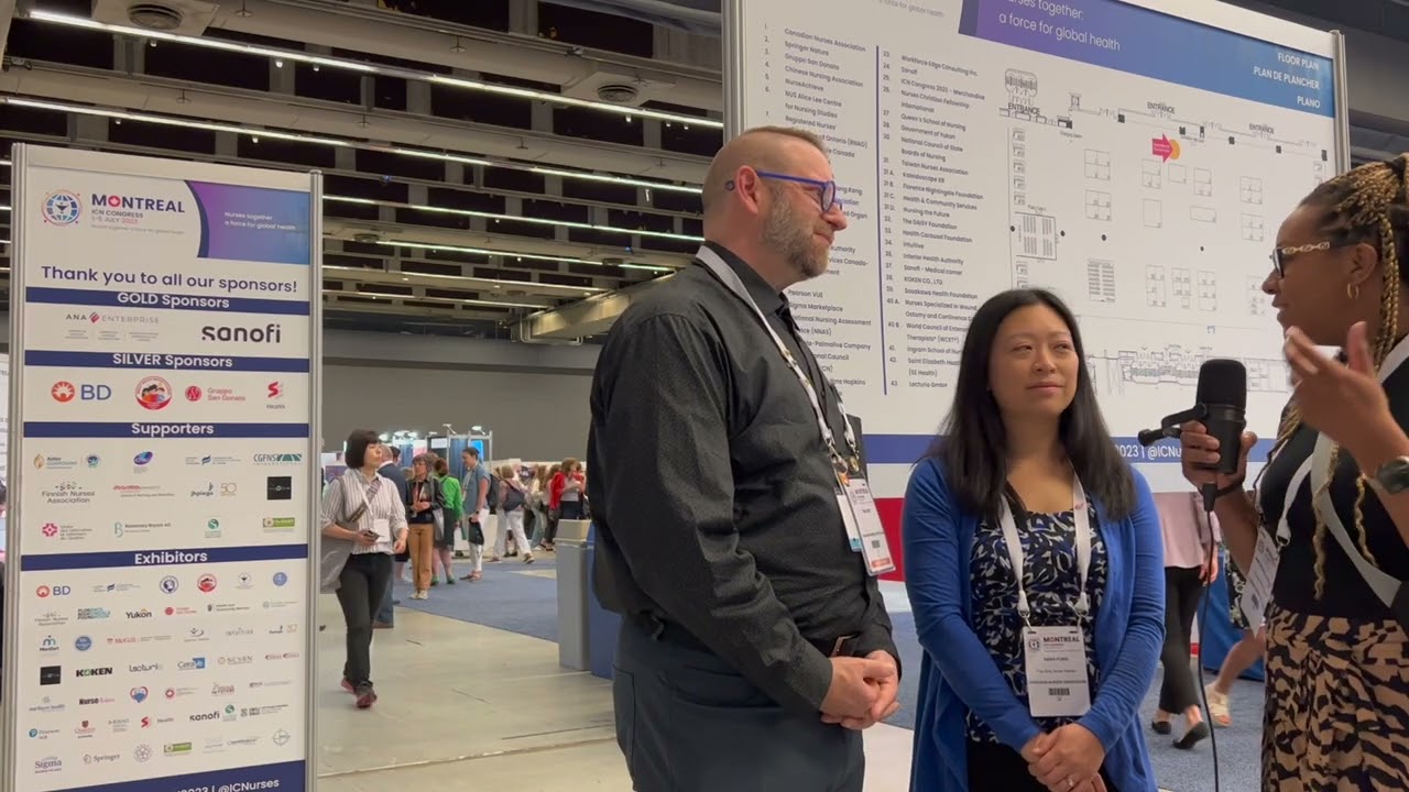 Gritty Nurse @ICNurses with Canadian Nurses Association (@CNAVideos) CEO Tim Guest