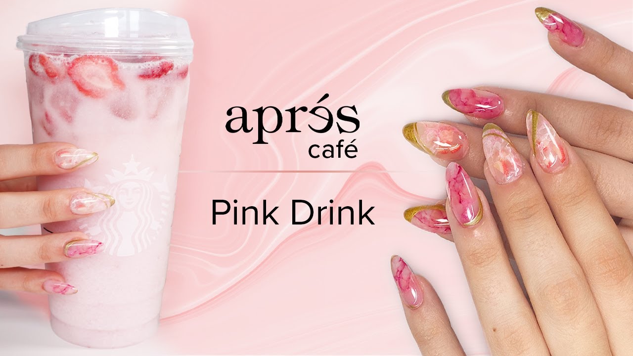 Aprés Gel-X Pink Drink Nails - Aprés Café Ep. 3