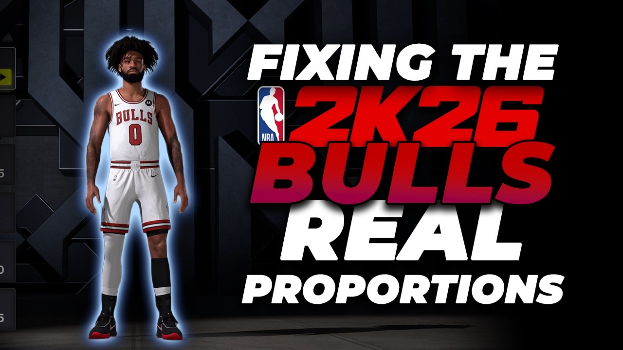 NBA 2K26 - Fixing the Bulls Player Proportions: Real Heights, Wingspans & Anatomy!