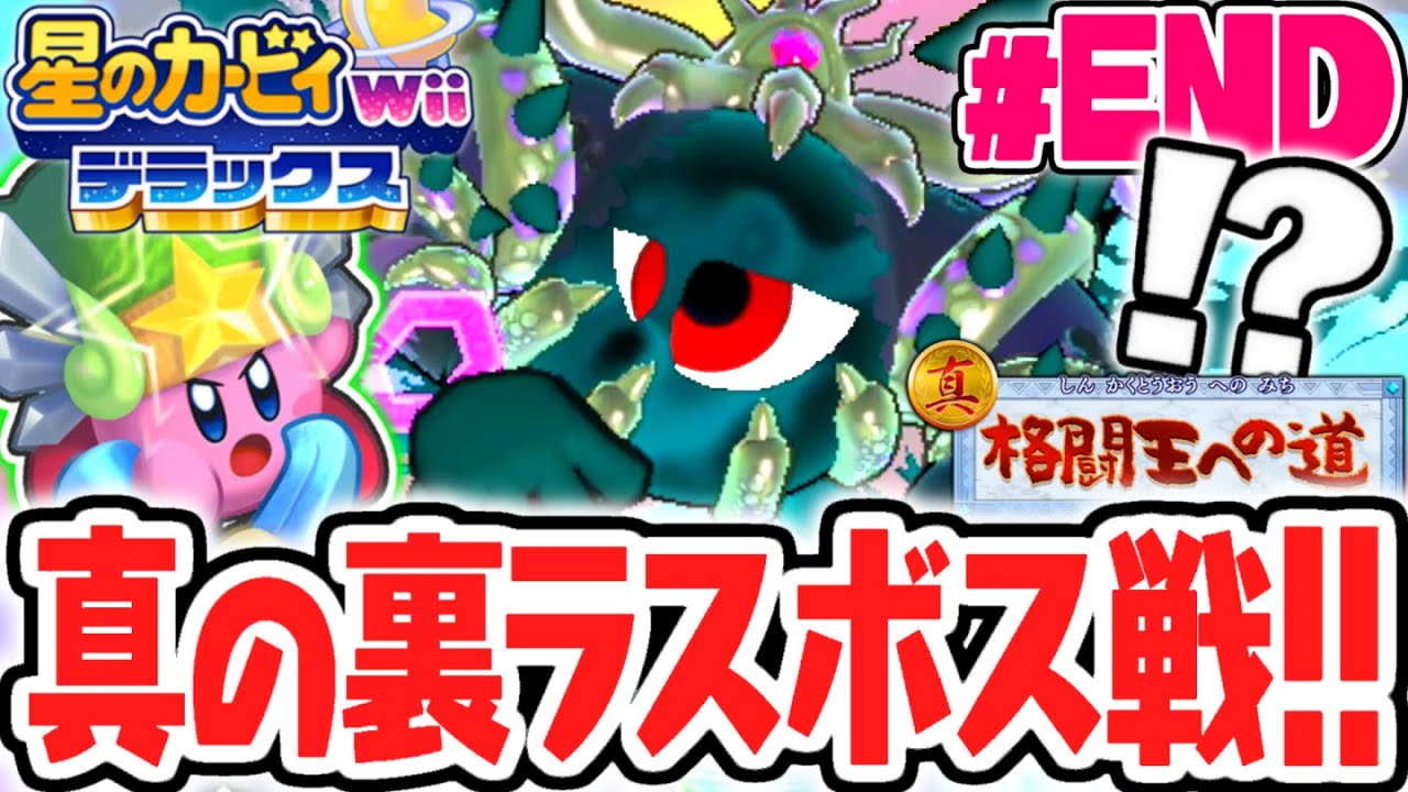 真・格闘王への道でリメイク版限定の裏ラスボスが出現!!マホロアソウルを討伐して真の100%完全攻略達成!!最速実況Part64(最終回)【星のカービィ Wii デラックス】