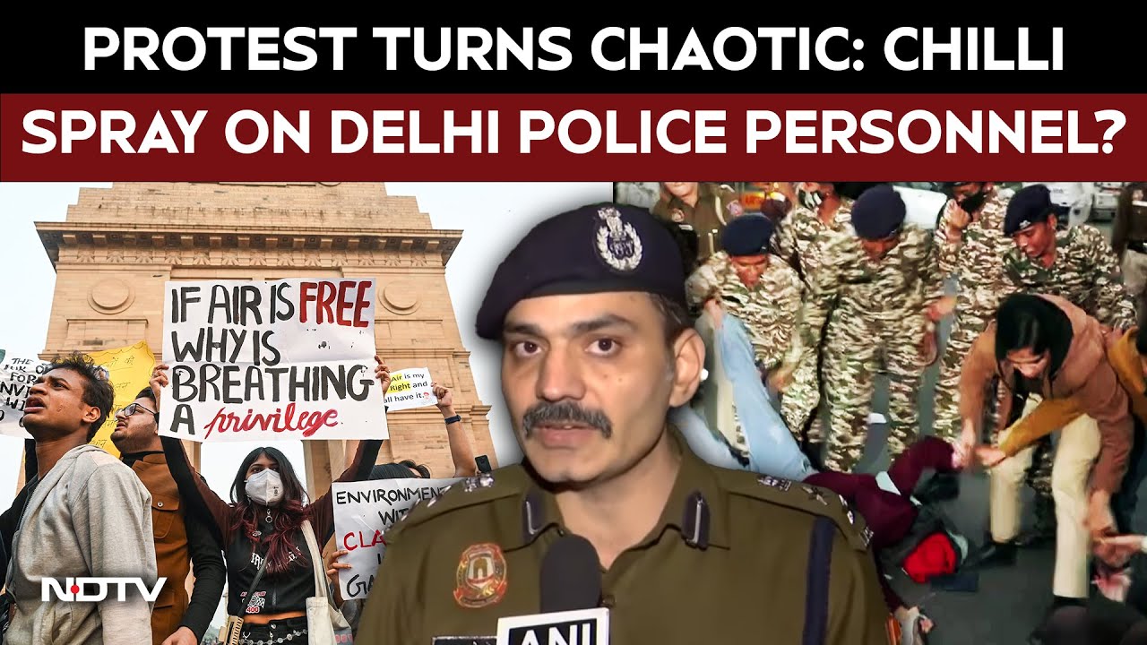 Delhi India Gate Protest | Delhi Air Pollution Protest Turns Chaotic, DCP's Chilling Revelation
