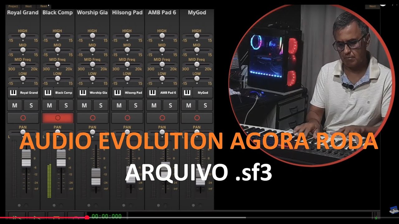Nova extensão de arquivo no Audio Evolution