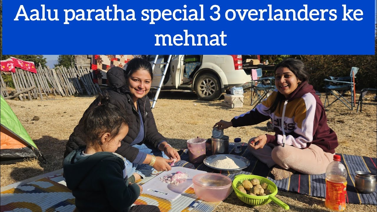 Aaj punjabi rajasthani aur himachali ne melkar banae Aalu Paratha with @Ghumakkadbugz