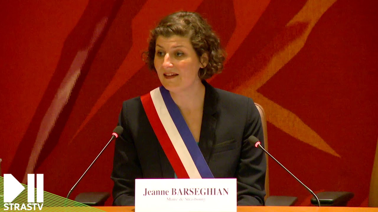 Discours d'investiture à la mairie de Strasbourg pour Jeanne Barseghian.