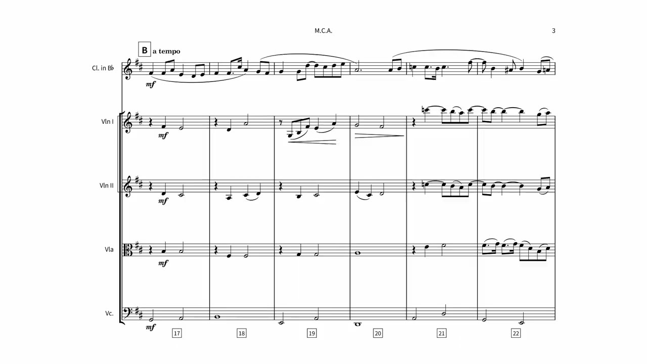 m.c.a. - Score Video（Composed by Naoki Nakashima）