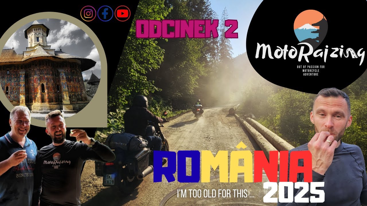 Transraraul  ⛰🟤 NAJLEPSZĄ TRASĄ na MOTO / Rumunia /odc2/ Mănăstirea Moldovița, Mestecăniș, offroad