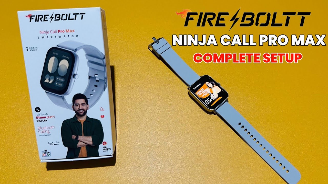 Fireboltt Ninja Call Pro Max Smartwatch Full Setup Guide | Rs. 1,399 Only Smartwatch