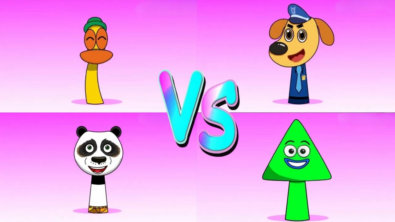 🎮 Incredibox Sprunki OC : Pato VS Sheriff Labrador VS Kung Fu Panda VS Triangle | Tiles Hop