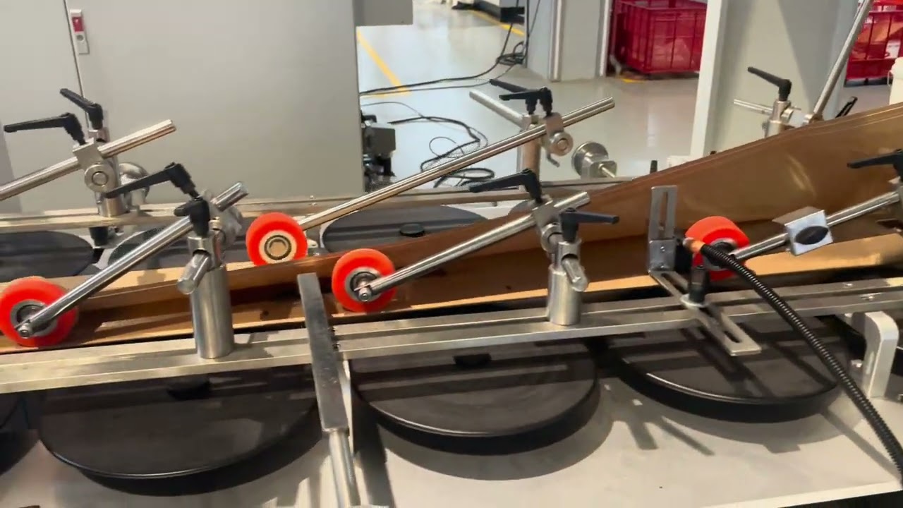 3-3 paper bag machine with twisted rope handle and flat handle and see through window (window part)