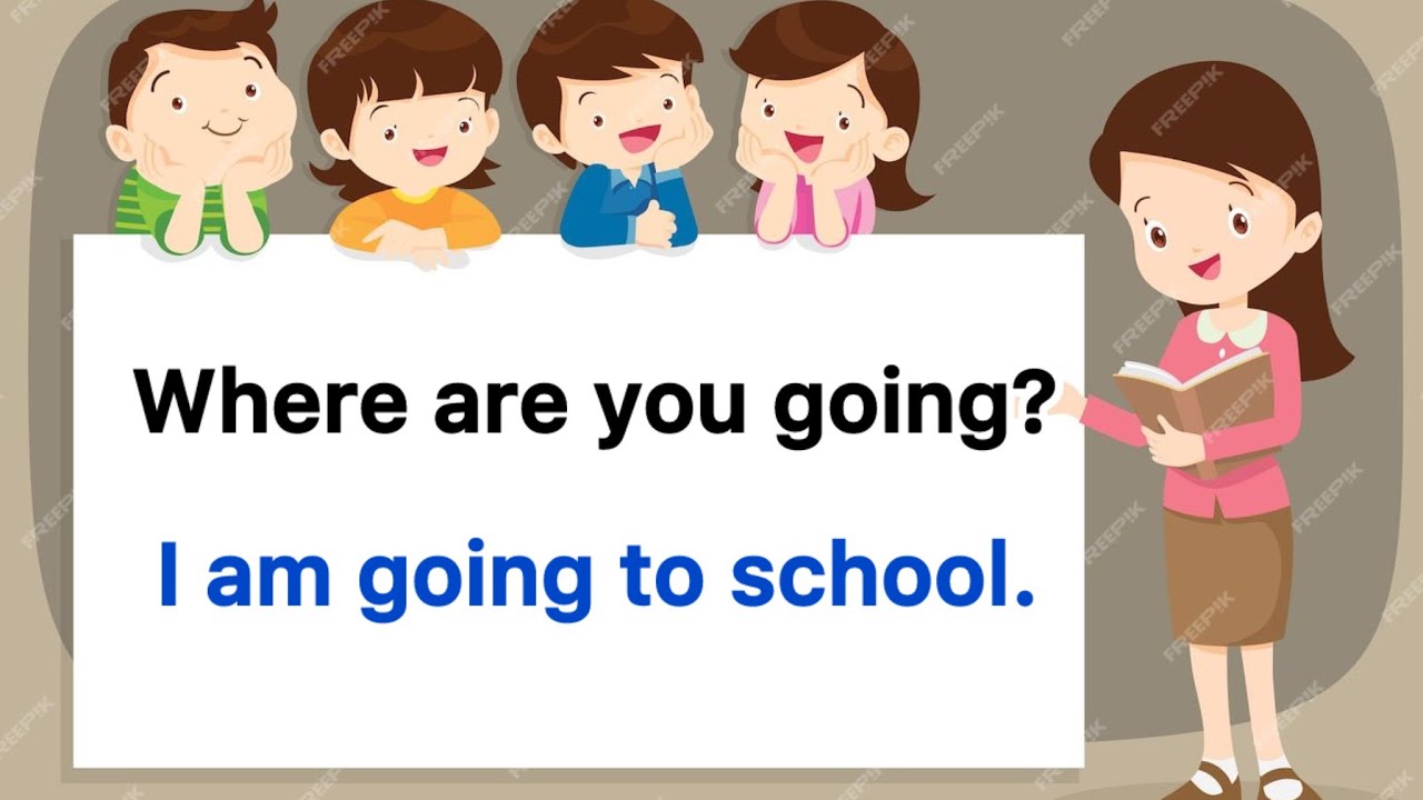 Where are you going? | Action verbs for beginners | Daily English Sentences 