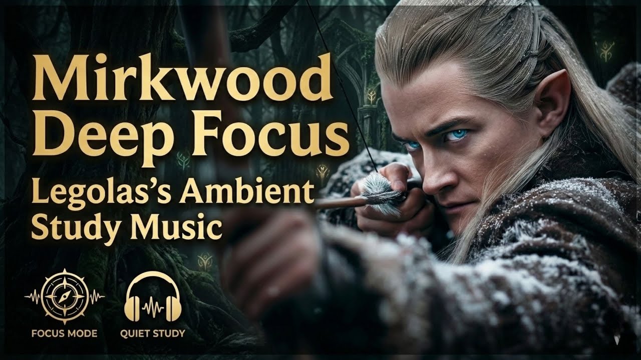 The Lord of the Rings | Legolas in Mirkwood - Deep Focus & Ambient Music for Studying, Reading
