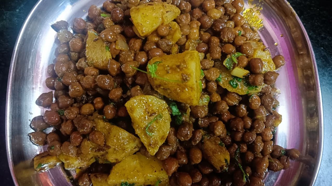चटपटे आलू छोले 😋recipe