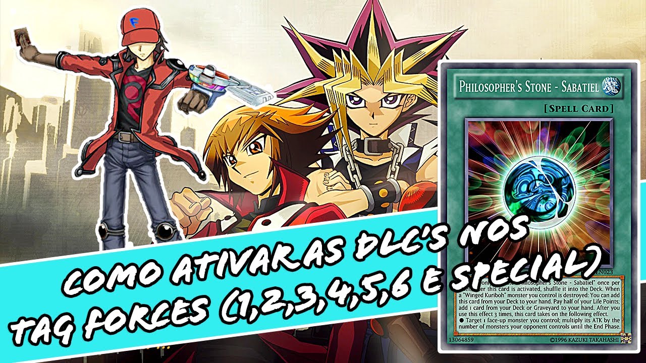 Como ativar as DLC's do YU-GI-OH! TAG FORCE (1,2,3,4,5,6 e SPECIAL)