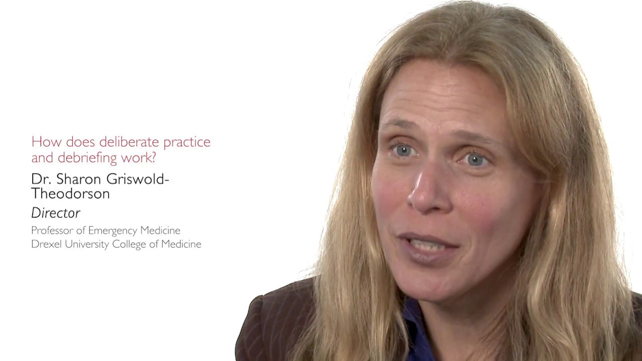 How does deliberate practice and debriefing work?