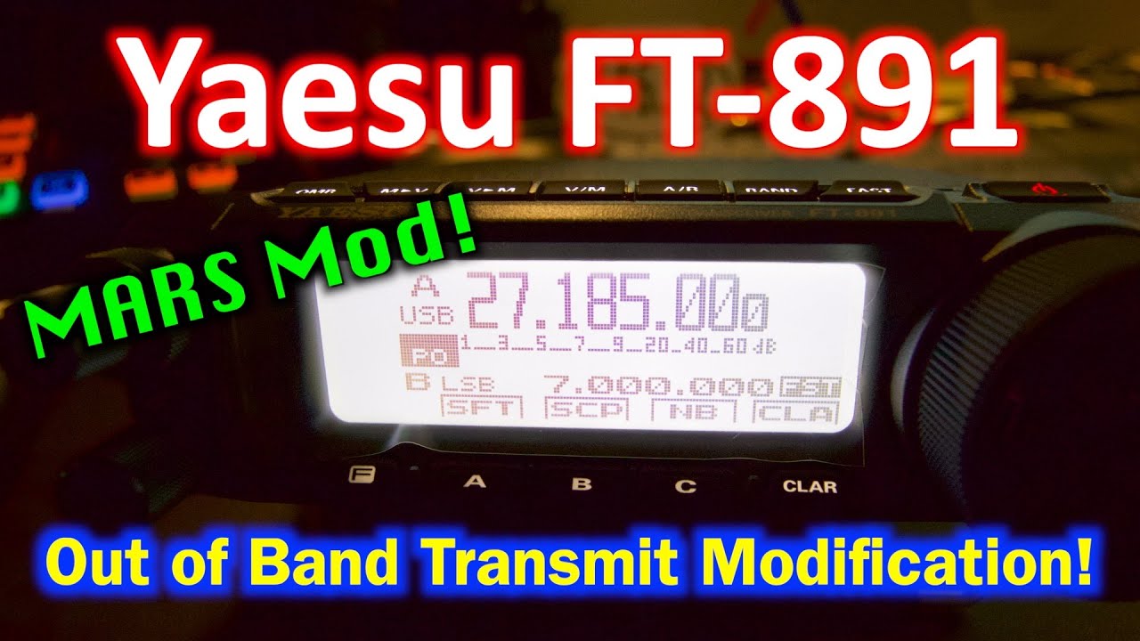 Yaesu FT-891 HF Transceiver MARS Mod without Soldering! | Out of Band Transmit | Open up 11 Meters!