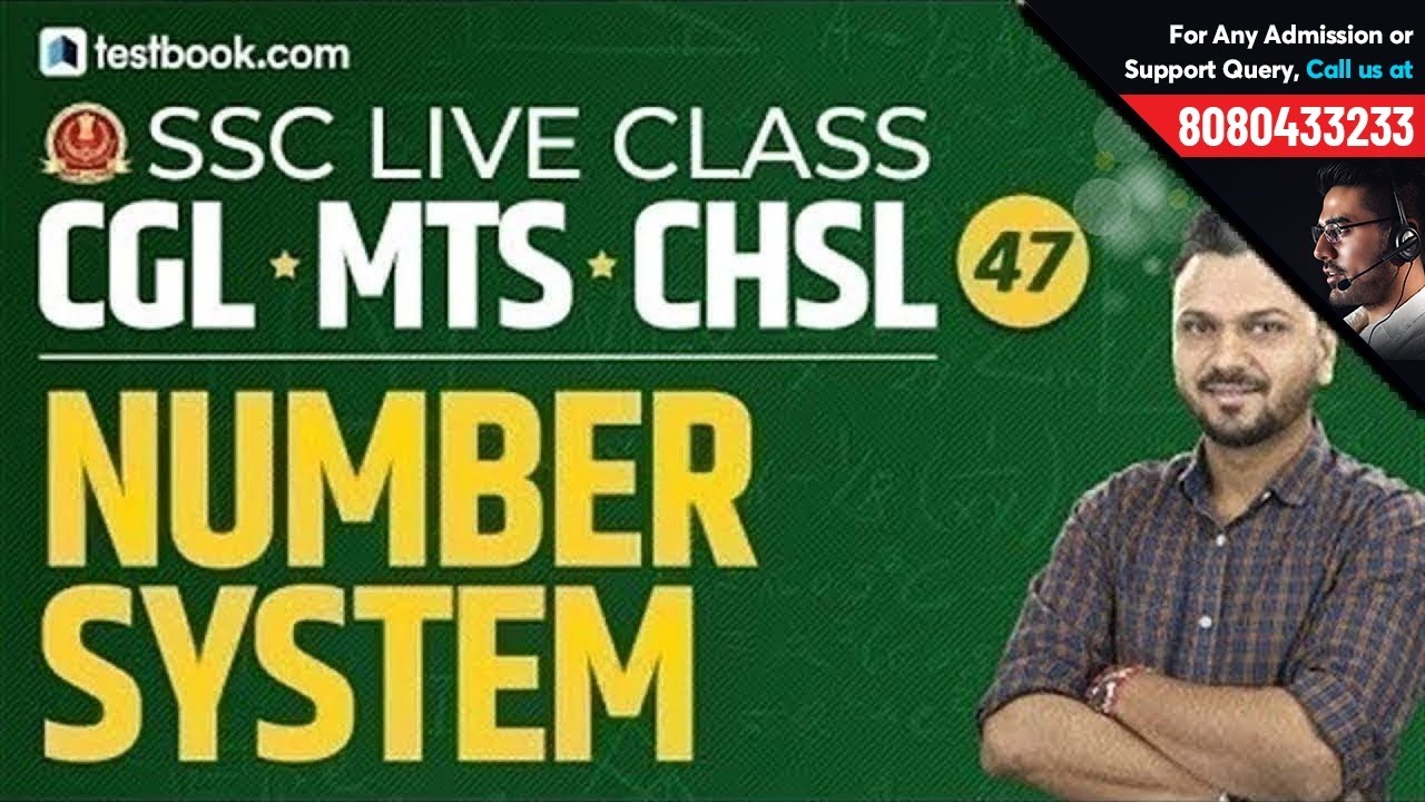 Number System for SSC Quant | Crack SSC CGL 2019, CHSL & MTS Exam | Live Math Class by Vineet Sir