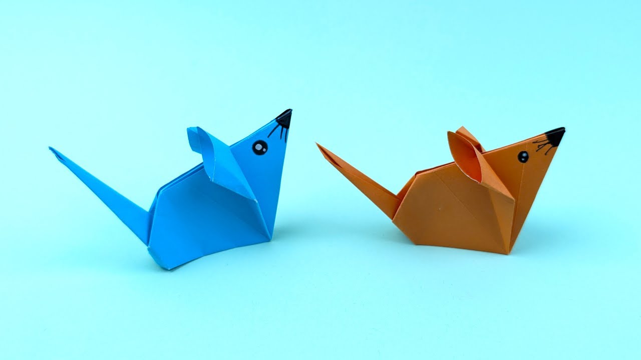 Origami Souris en Papier | Comment faire une souris en origami