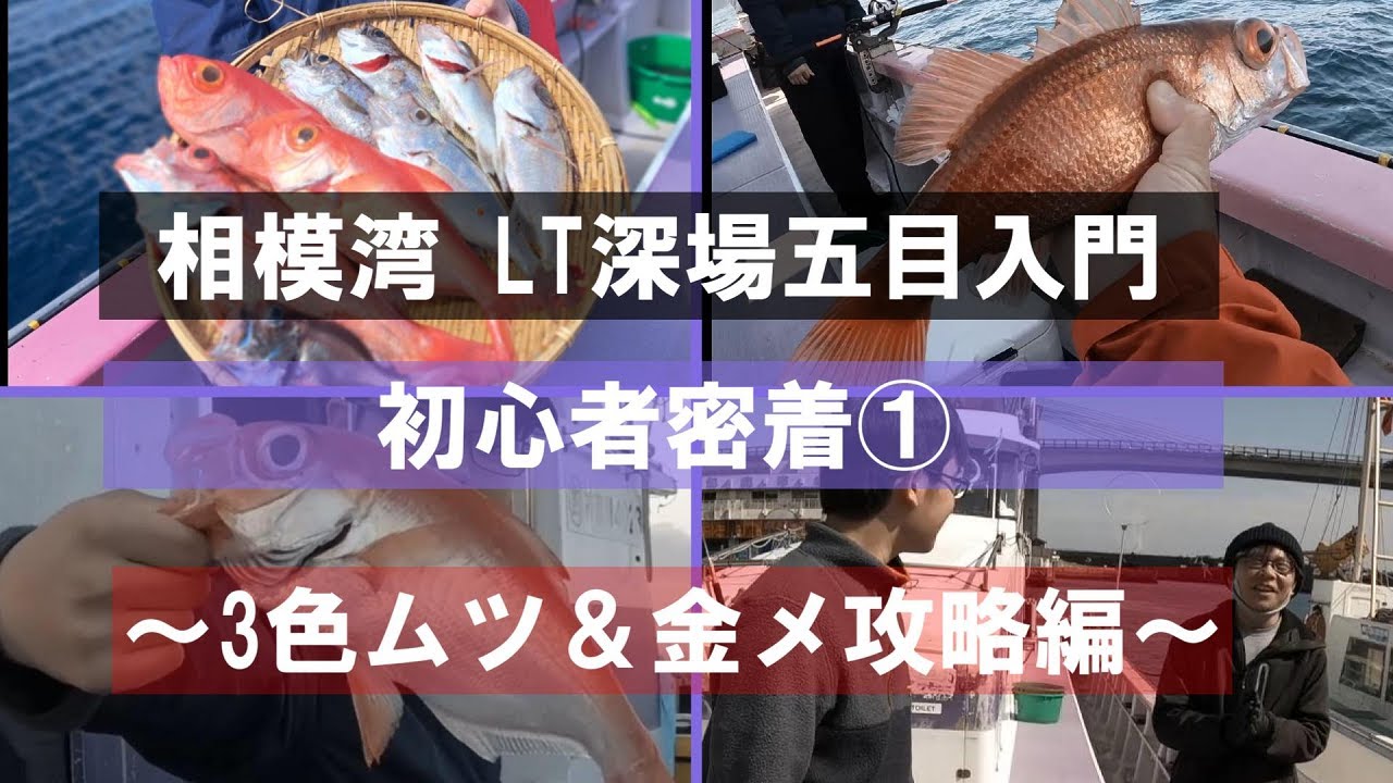 【LT深場五目】キンメ！アカムツ！クロムツ！高級深海魚が初心者にも釣れて大満足の釣行記録【おおもり丸】